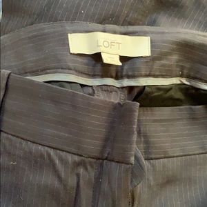 Loft Bootcut Pinstripe Pants